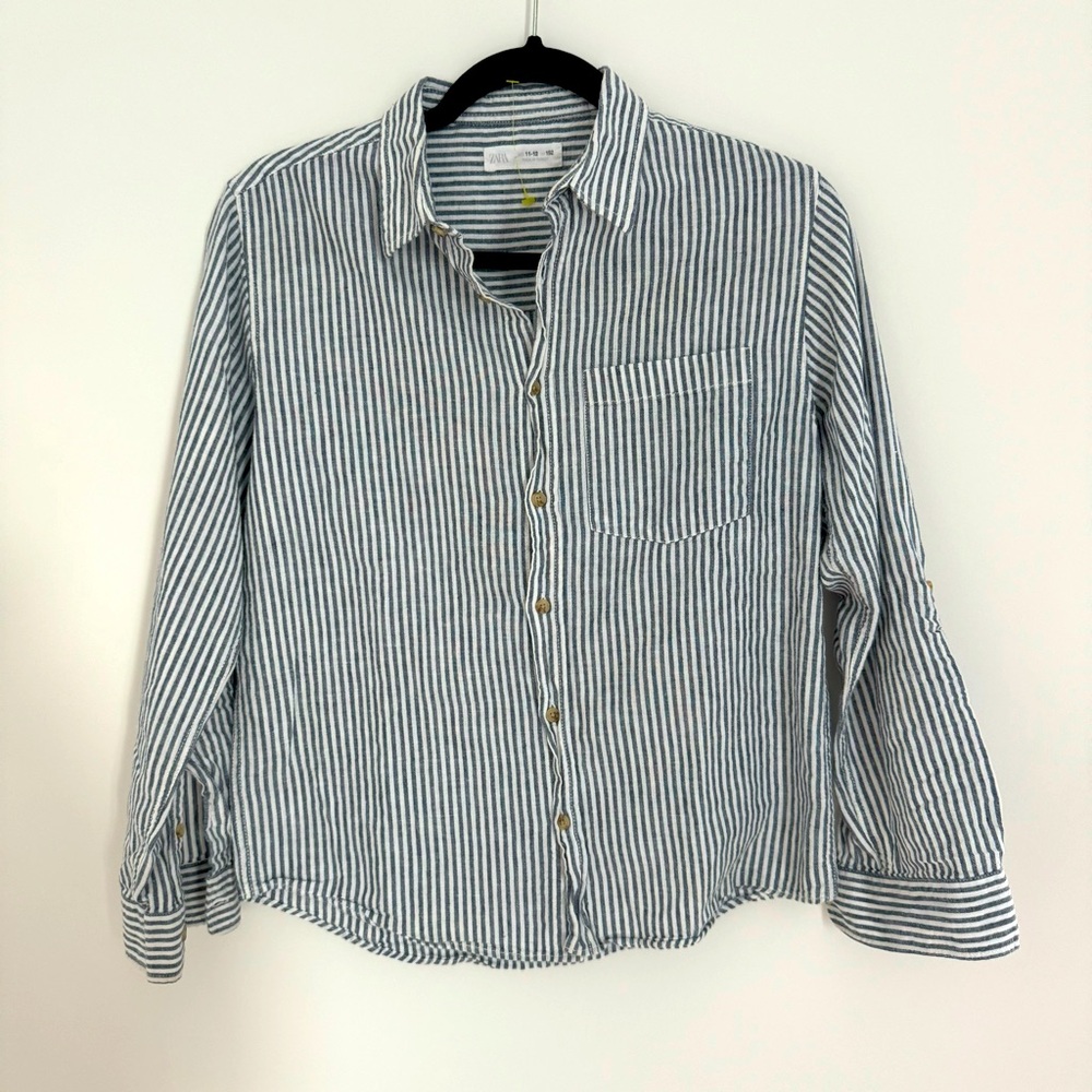 ZARA KIDS Long sleeve button down shirt